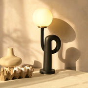 Solum Sculptural Table Lamp for Living Room | Designer Home Decor Night Lamp