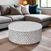 Targua Handcrafted Inlay Round Coffee Table