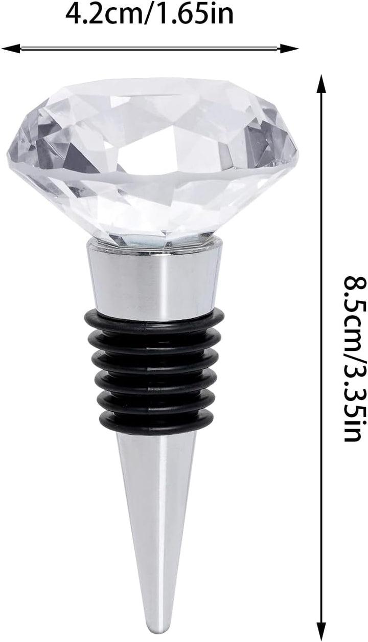 Wine Stoppers, Decorative Crystal Diamond Wine Bottle