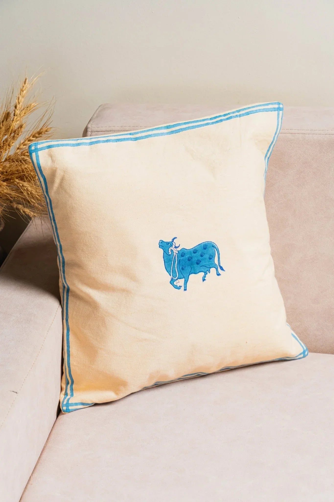 Neelam Block Cushion Cover