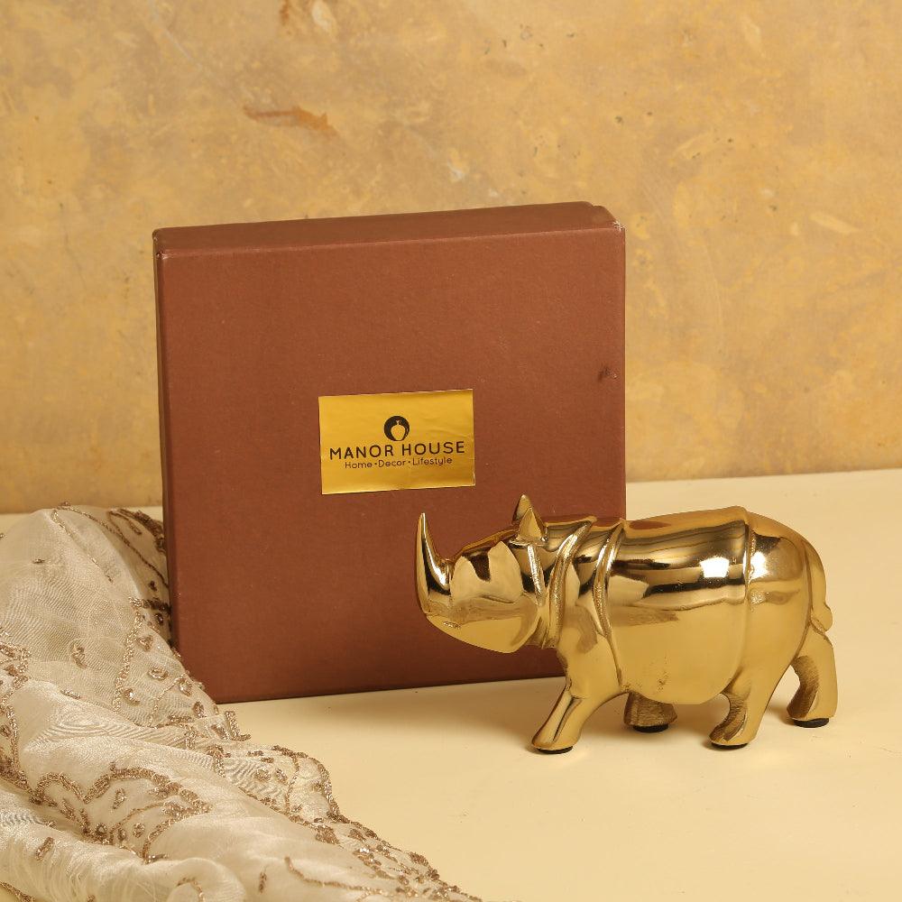 Rhino Showpiece In A Gift Box