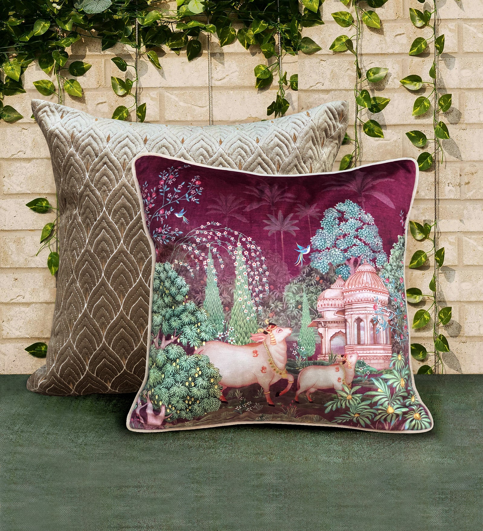 Preetier Pichwai Cushion Cover – 16 x 16