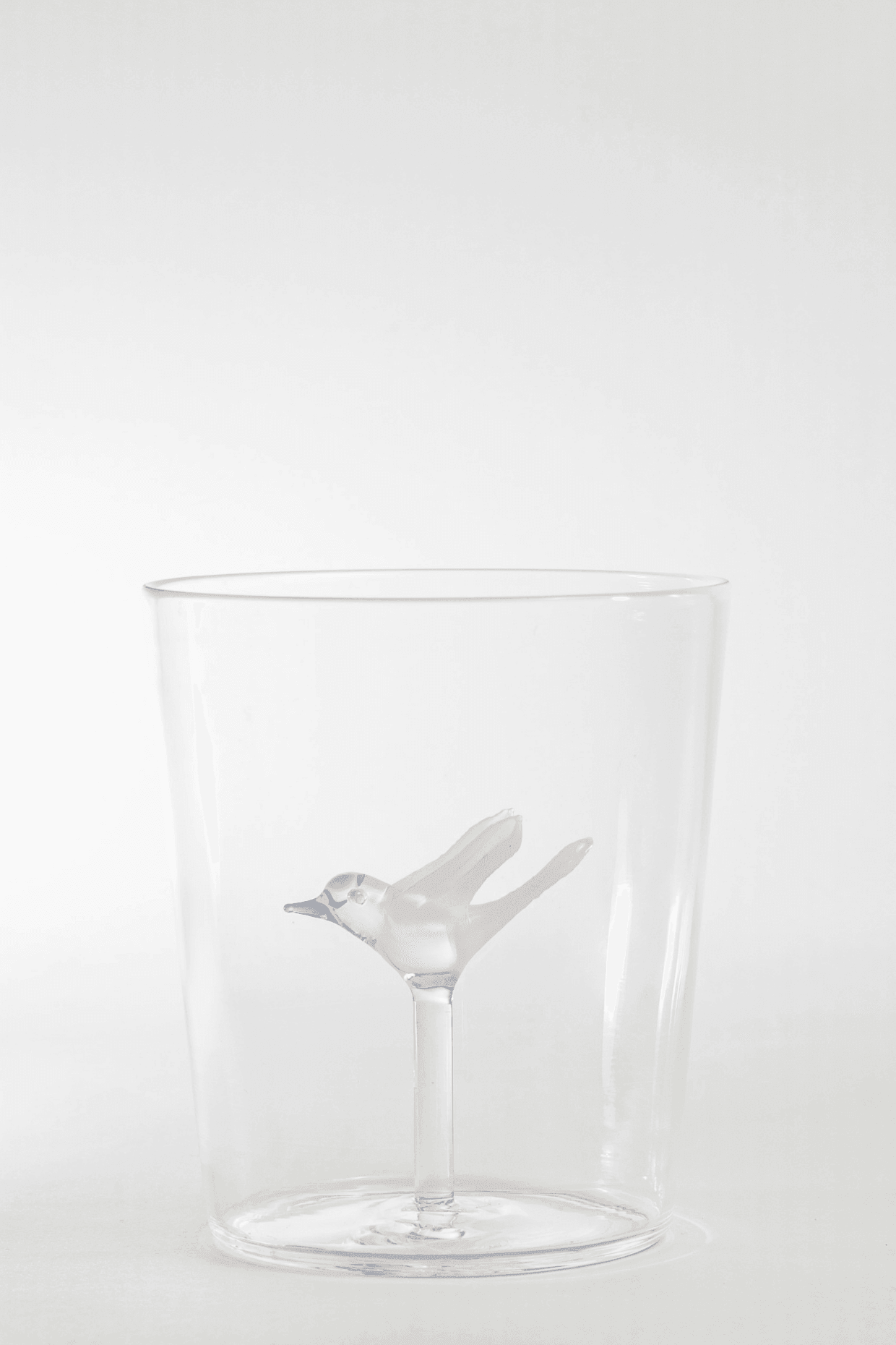 Eileen Glass Ware with Glass Bird Design Inside | Stylish Drinking Glasses