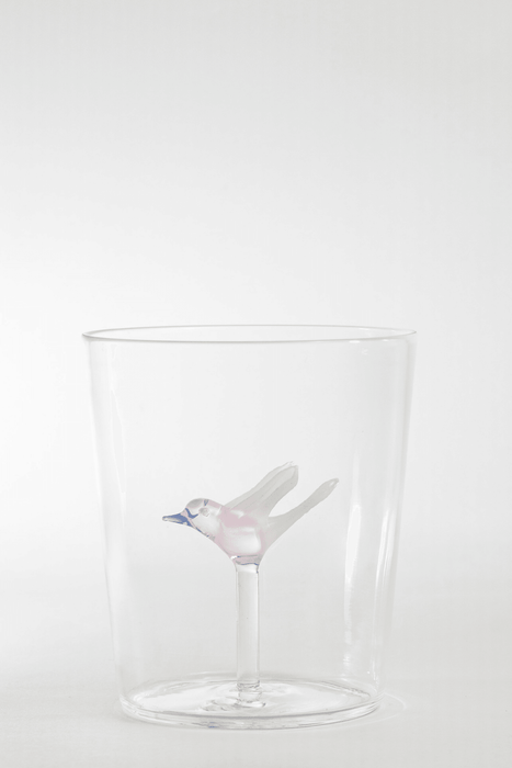 Eileen Glass Ware with Glass Bird Design Inside | Stylish Drinking Glasses