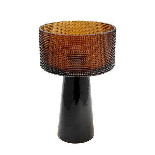 Ebony Stout Glass Flower Vase | Dark Brown Decorative Vase for Flowers | Decorative Flower Pot