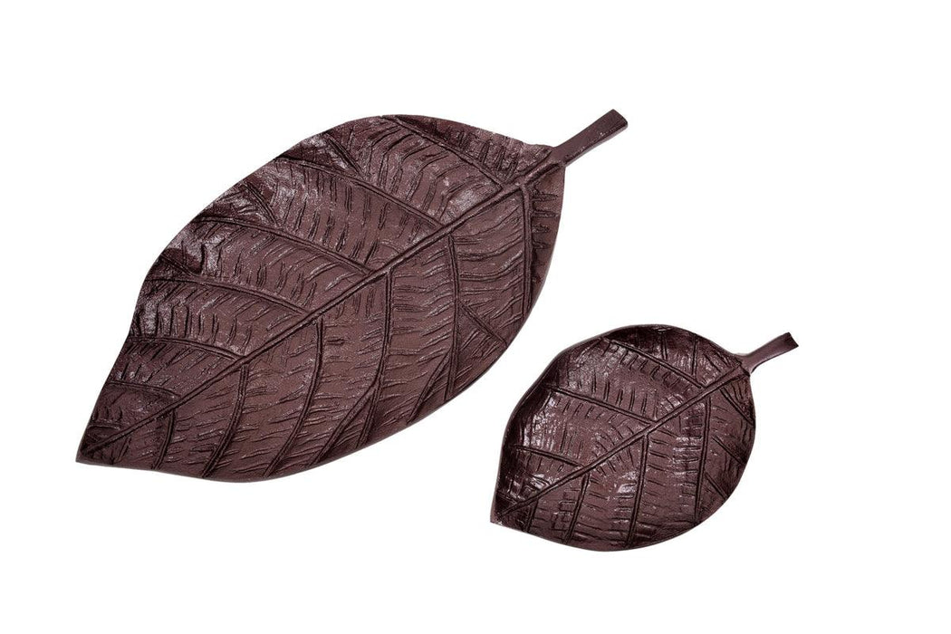 Leaf Shaped Platter Set of 2 | Stylish Platter for Serving Snacks