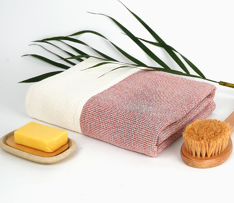 Bamboo Waffle Bath Towel Plus Pack of 1