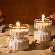 Diamante Tea Light Holder with Wicks | T Light Candle Holder - BUY 1 GET 1 FREE