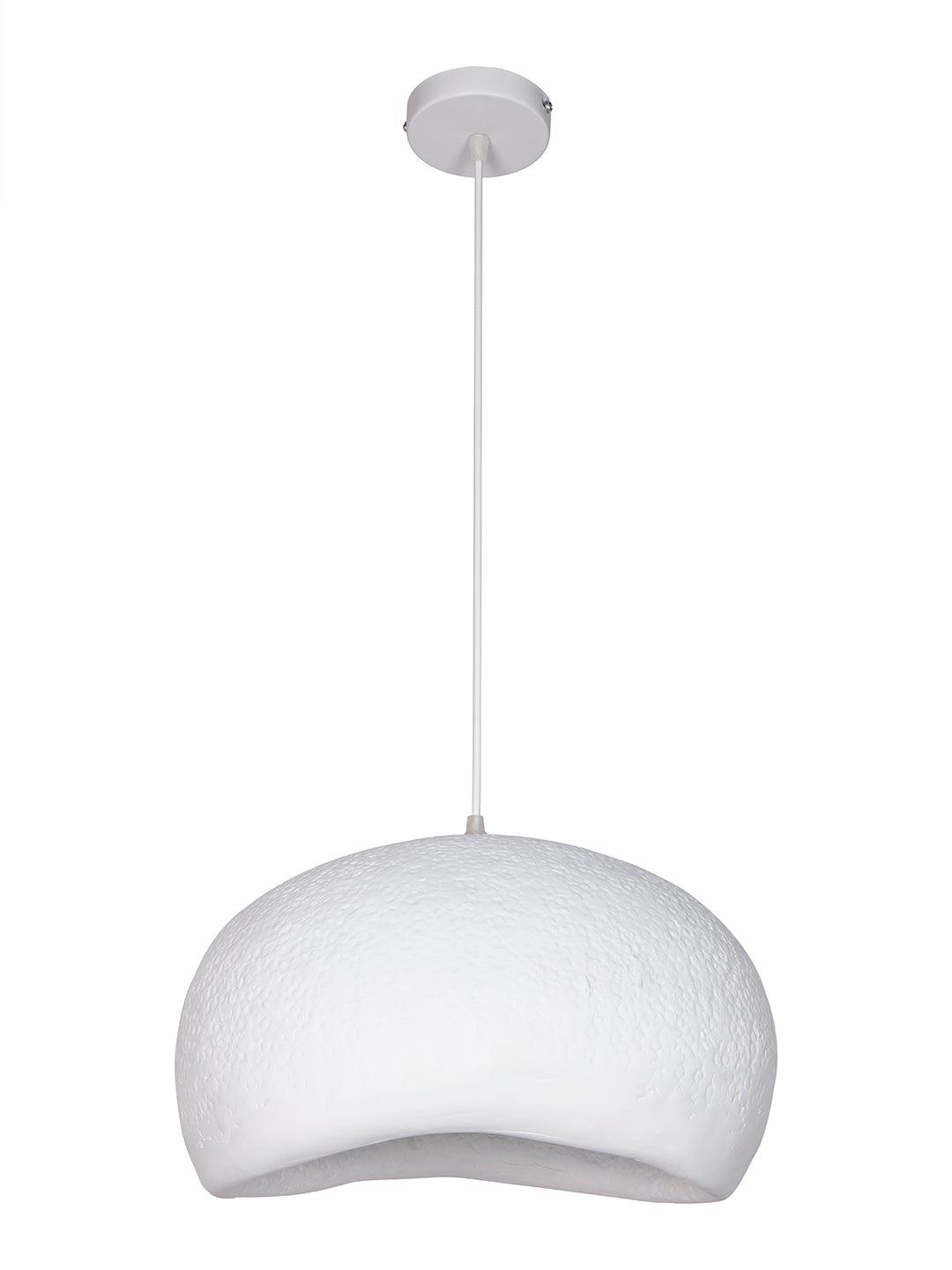 Cloud-Shaped Fiber Glass White Pendant Light