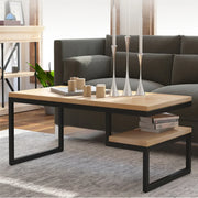Industrial Coffee Table for Living Room | Mango Wood Sofa Center Table | Tea Table