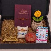 Sacred Royalty Ram Darbar Idol Rakhi Gift Set