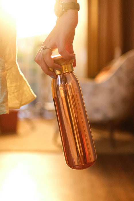 Copper Water Bottle in a Gift Box