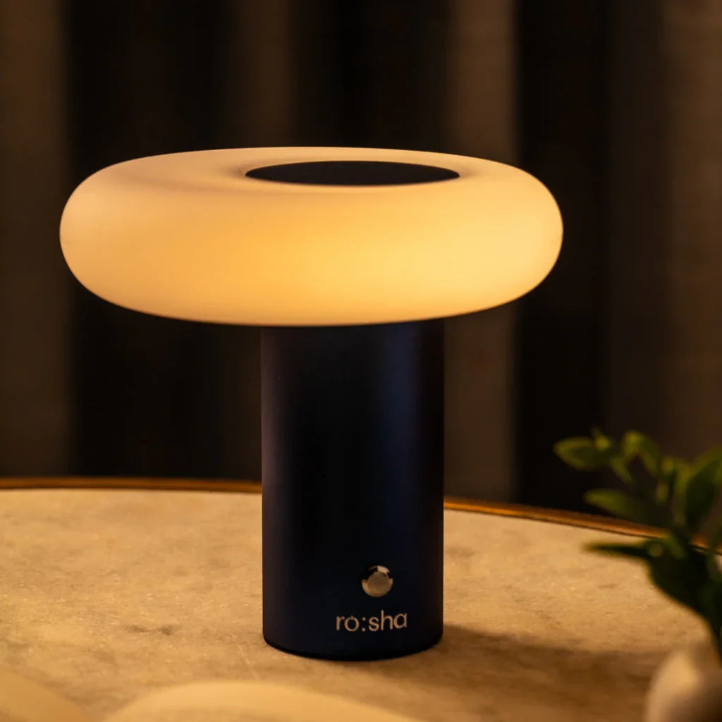 Nova Cordless Table Lamp for Living Room | Rechargeable LED Lamp with Circular Light & Modern Design