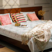 Palm Saanjh Bedsheet With Pillow Covers