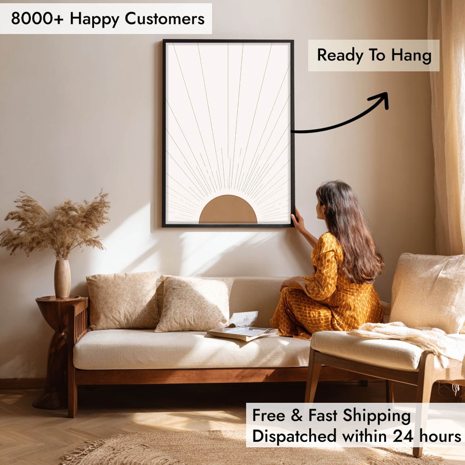 Radiant Dawn Wall Painting