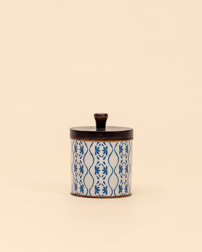 Frosted Wooden Storage Jars