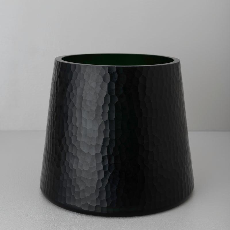 Emerald Green Flower Pot | Glass Flower Vase for Living Room - Pack of 1