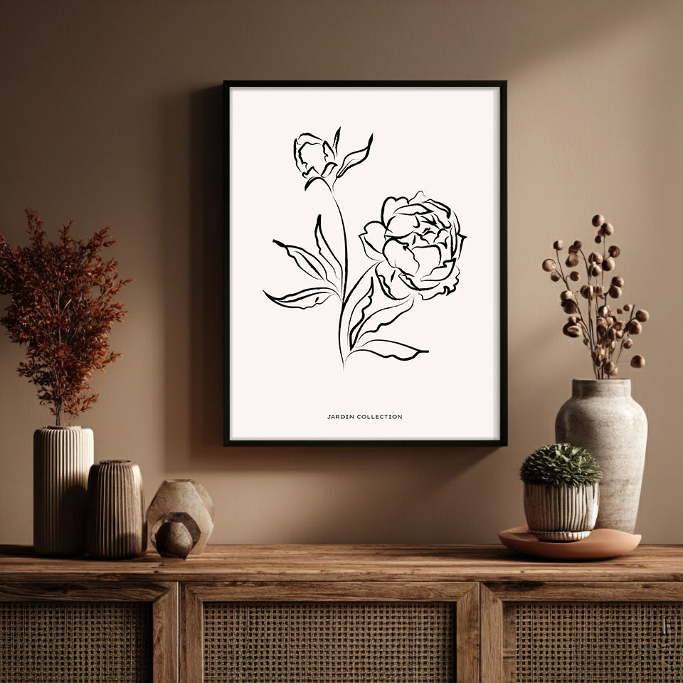 Pivoines Wall Painting