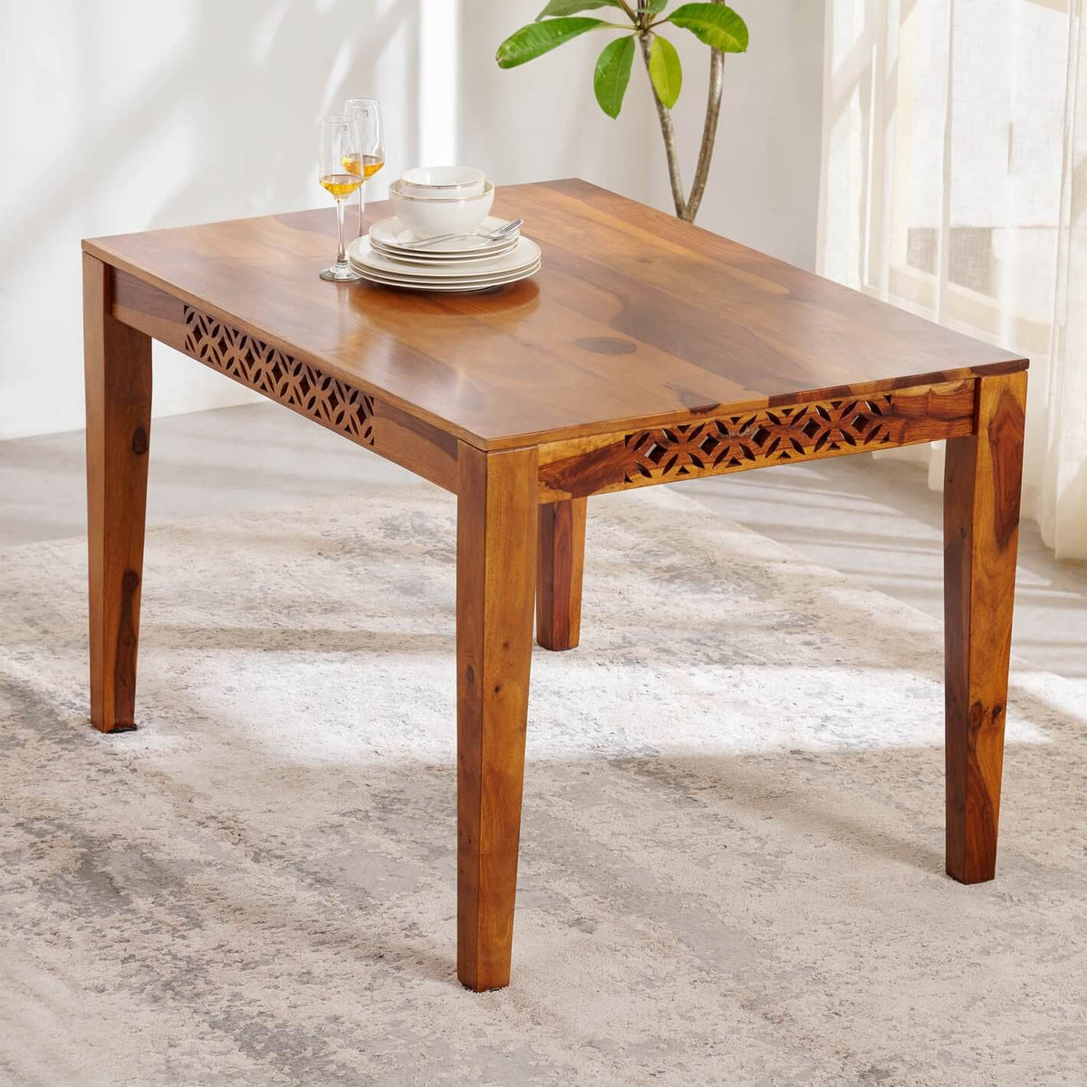 Mercury Dinning Table | Sheesham Wood,