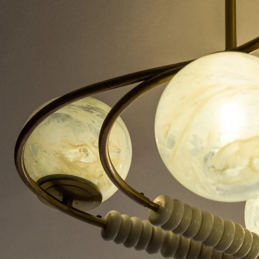 Virga Gold Chandelier