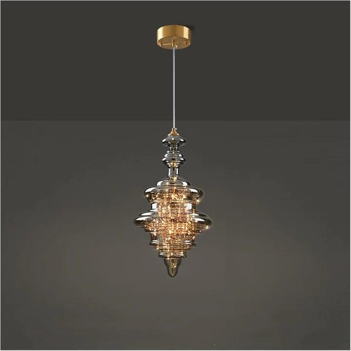 Led Modern Chandelier Lamp, All Copper Light Elegant Crystal Luxury Chandelier For Living Room, Gold And Clear Glass