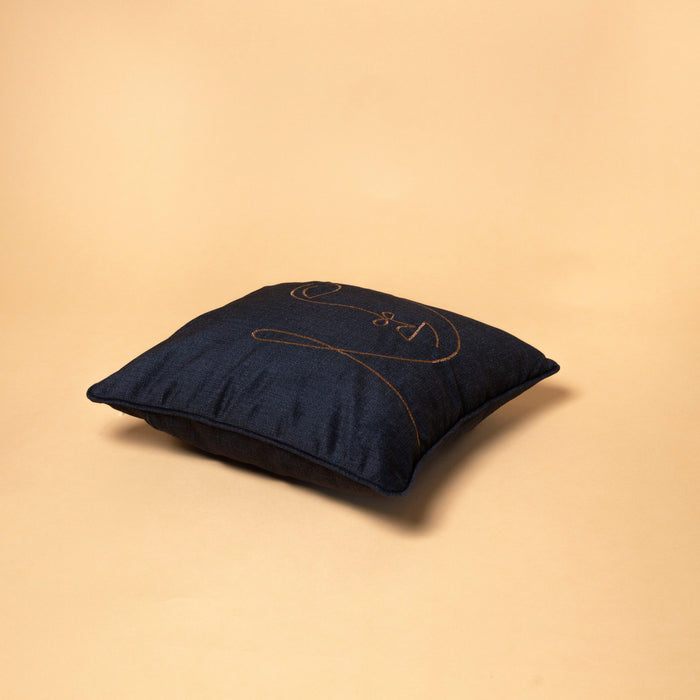 Buy Cushion cover - Contoure Black by Chann Studios on IKIRU online store