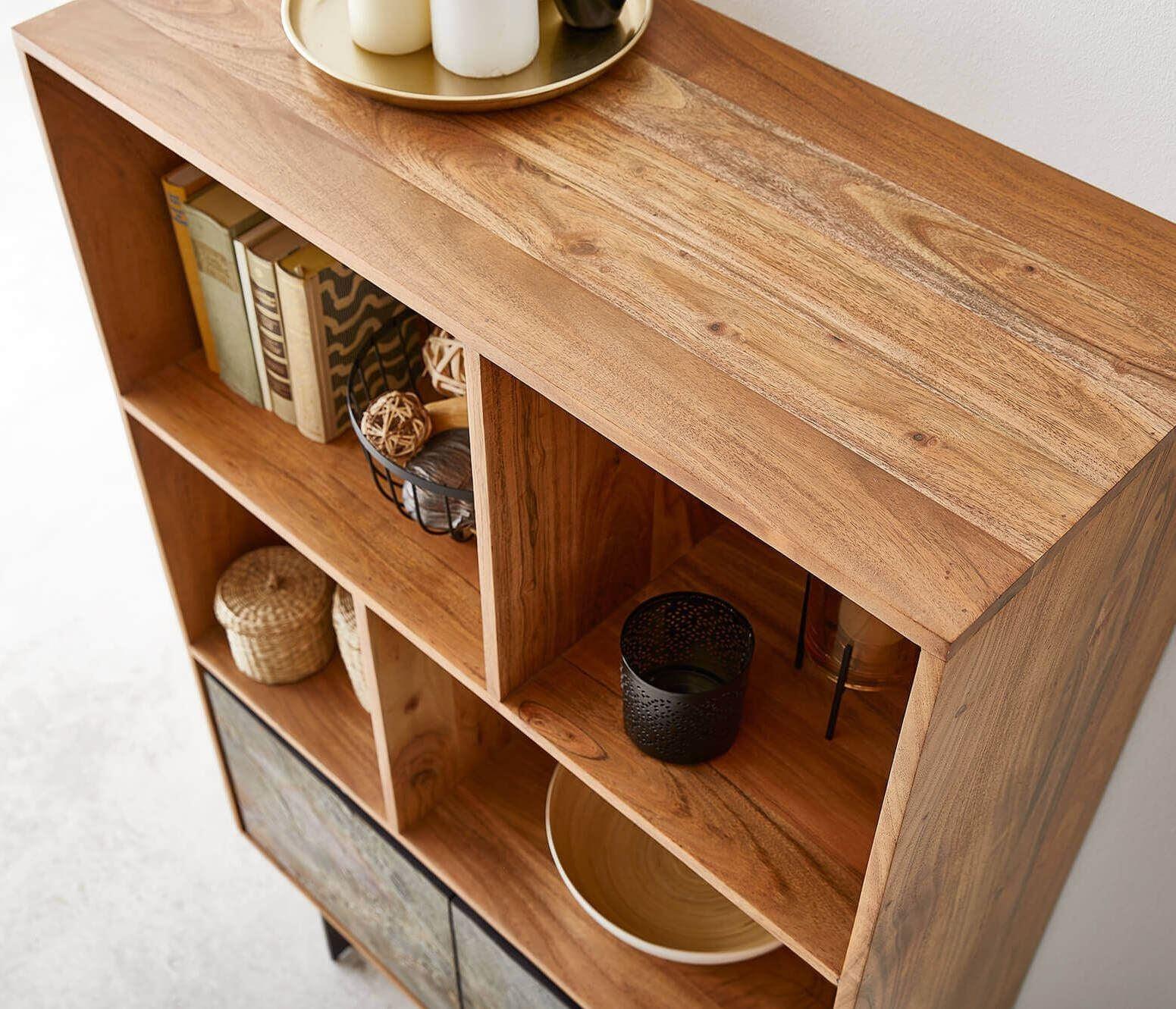 Jarrah Display | Acacia Wood, Iron Legs