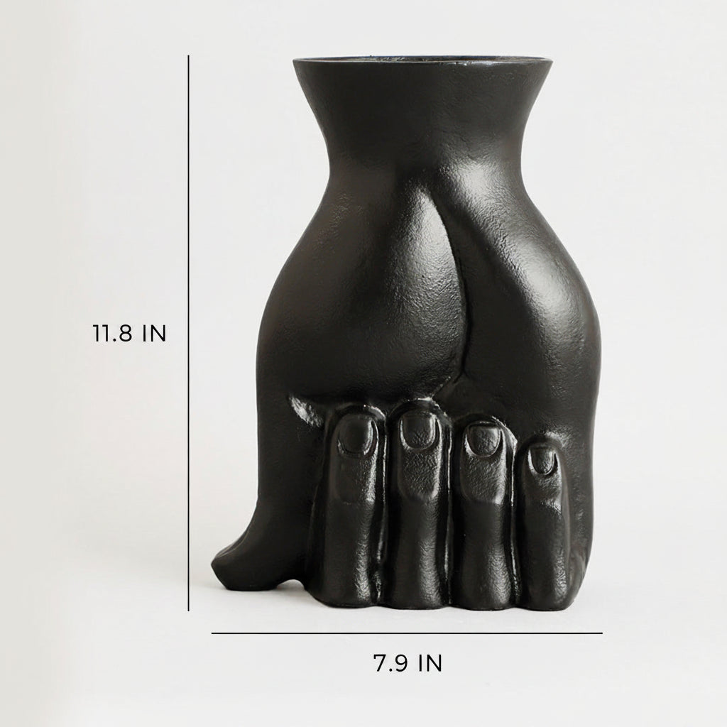 Angus Black Vase