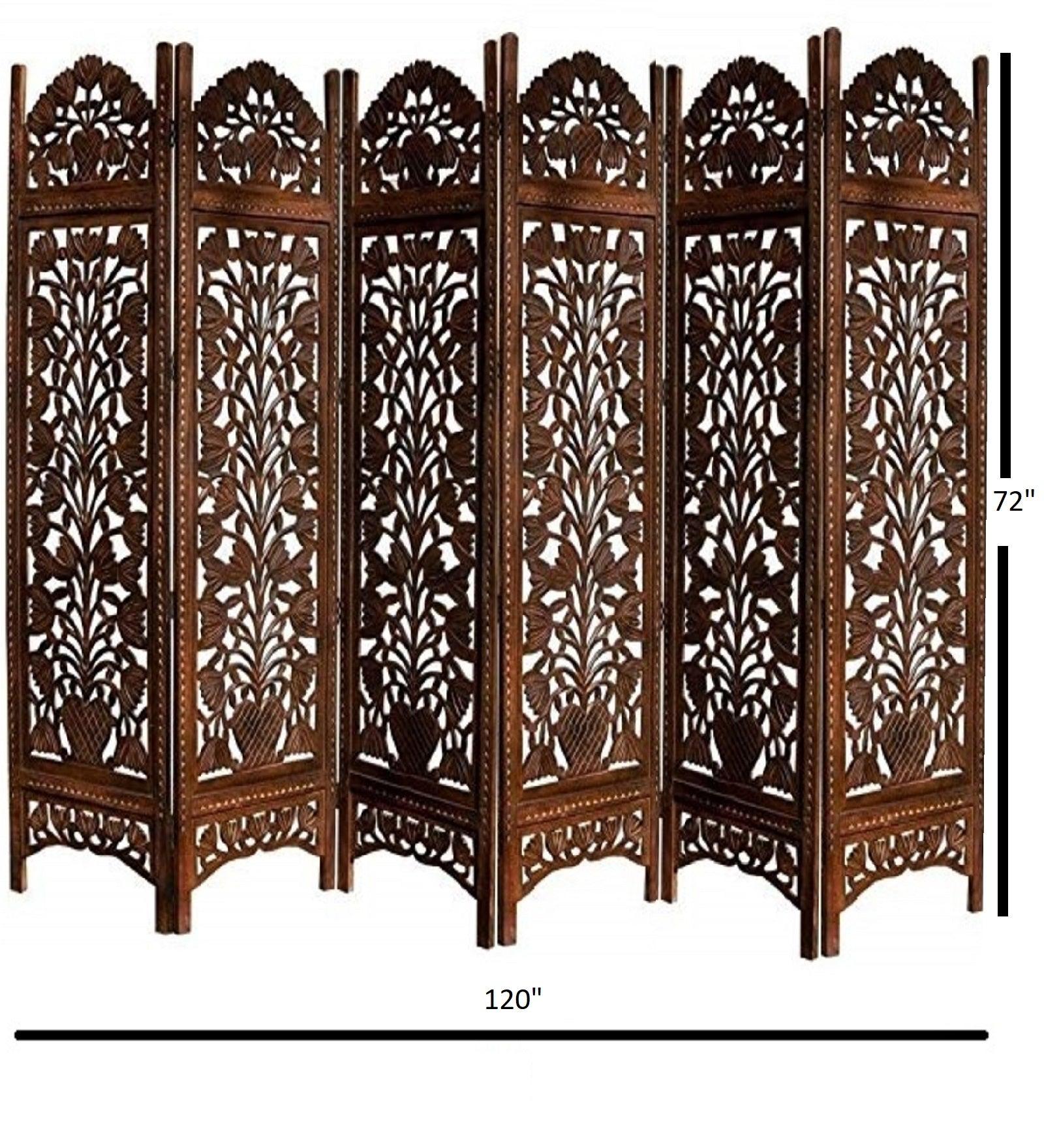 Mango Wood Furniture Piece with MDF Jali Folding Panels