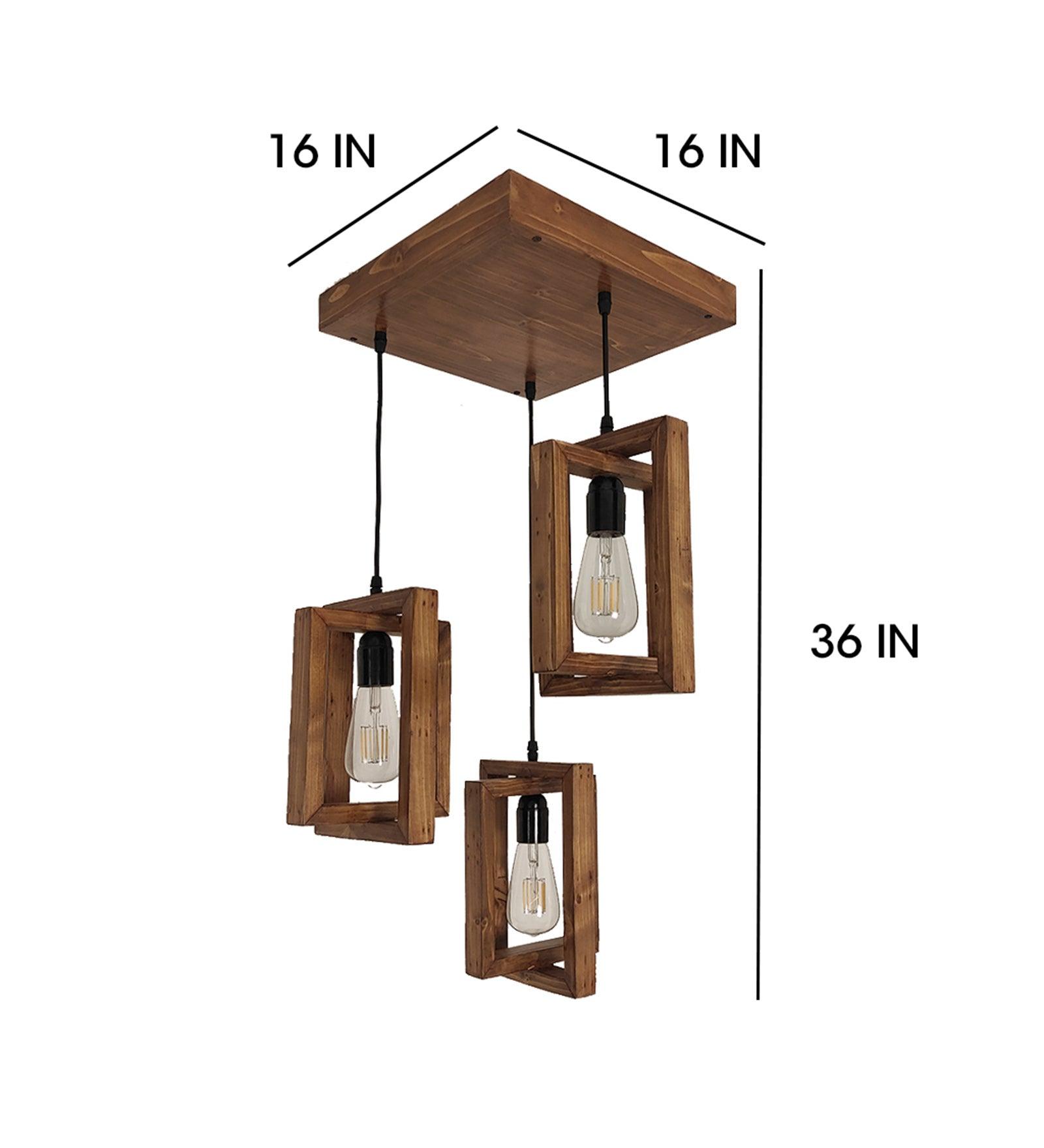 Gyro Brown Cluster Hanging Lamp