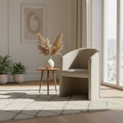 Covalant Arm Chair | Modern Upholstered Fabric Lounge Chair for Living Room