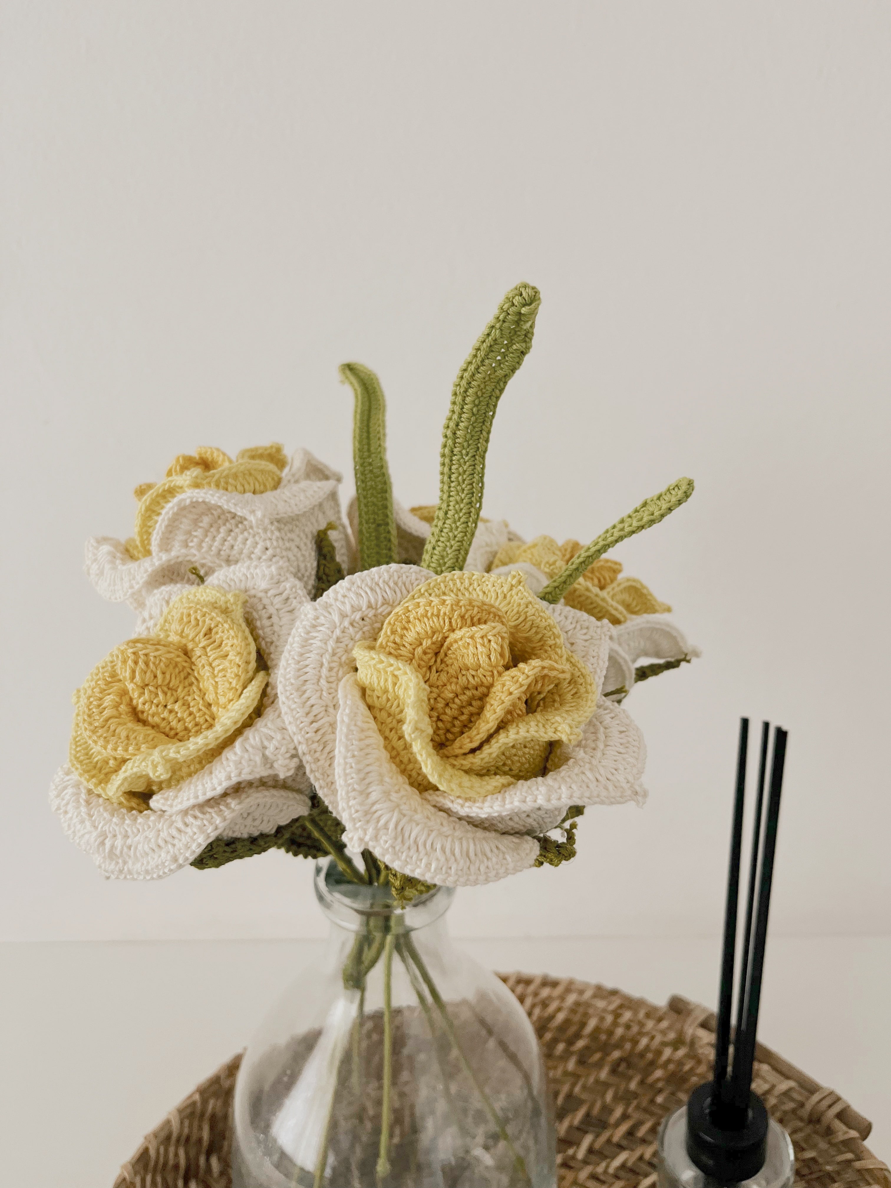 Gradient Thai Rose  - Crochet Flower