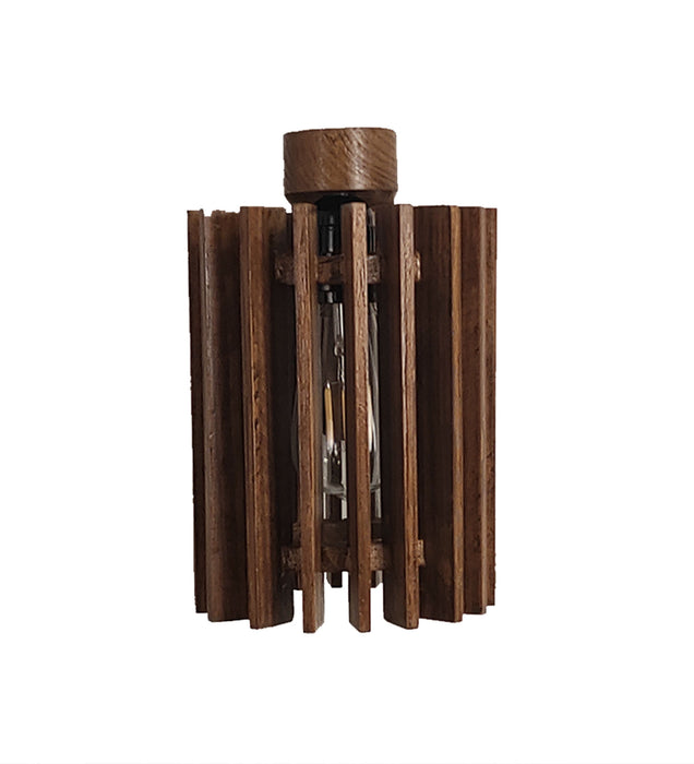 Ventus Brown Wooden Wall Light for Living Room Decor | Hanging Lamp