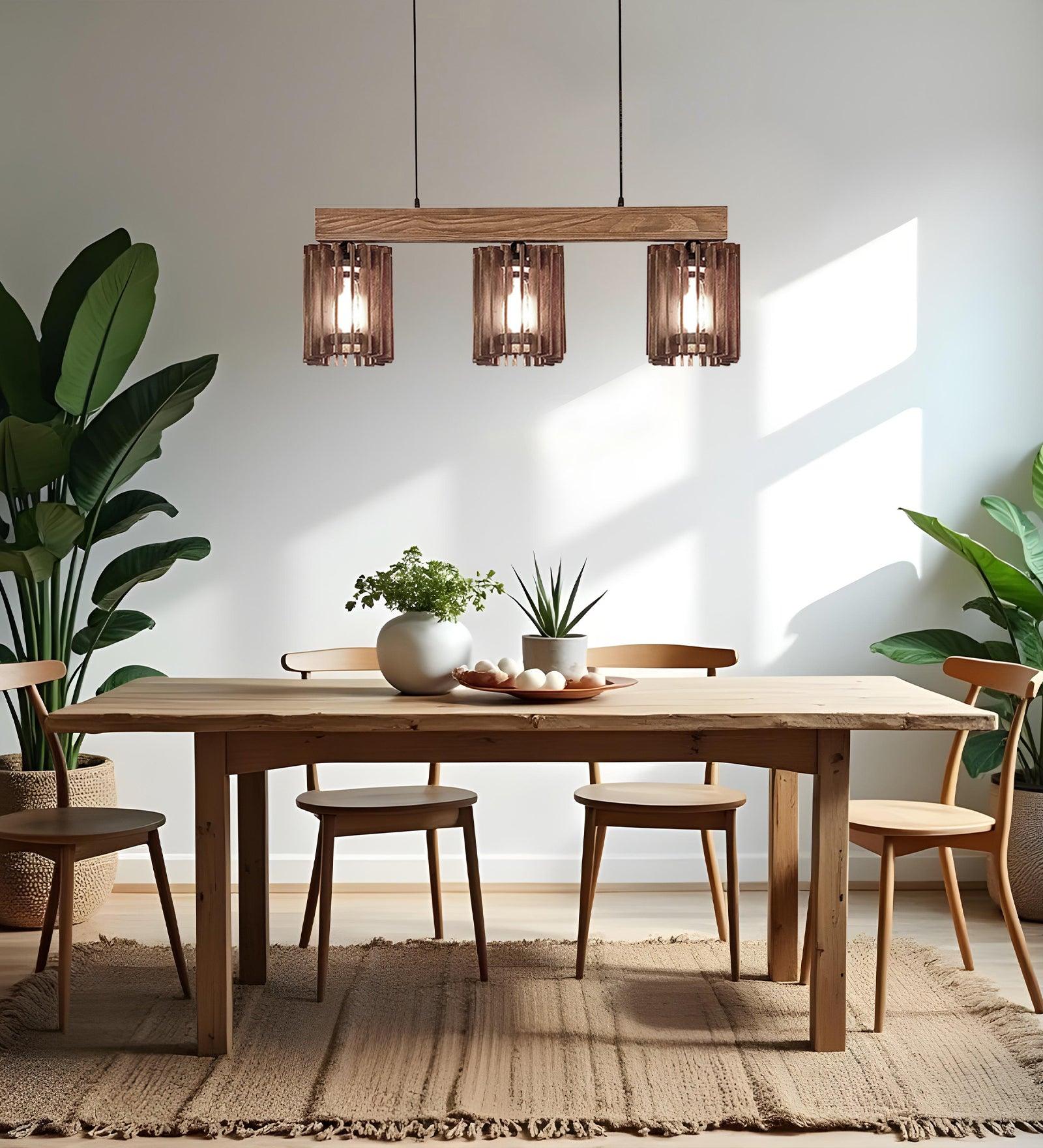 Ventus Brown 3 Series Hanging Light for Decor | Ceiling Pendant Lamps