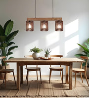 Ventus Brown 3 Series Hanging Light for Decor | Ceiling Pendant Lamps