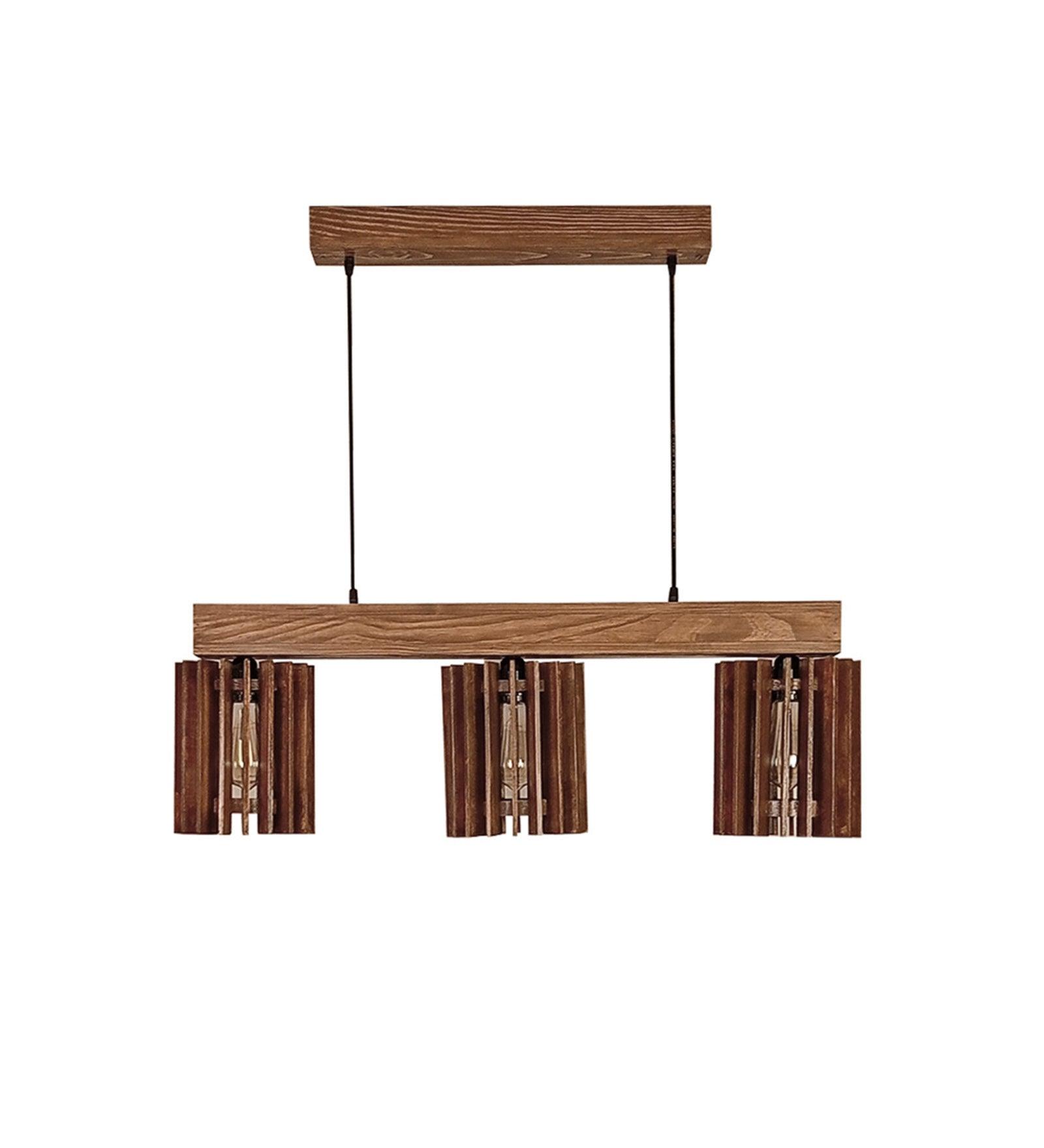 Ventus Brown 3 Series Hanging Light for Decor | Ceiling Pendant Lamps