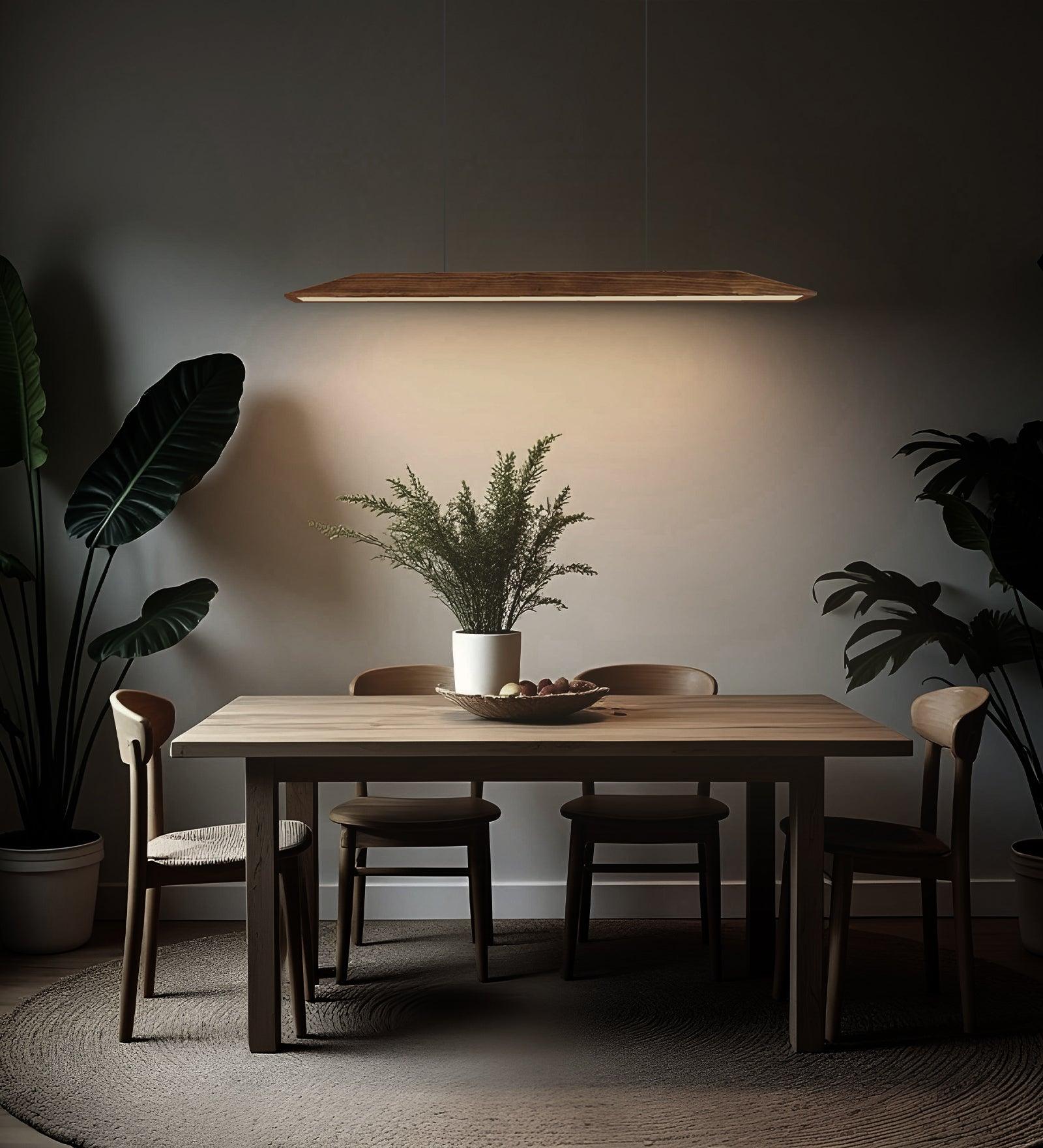 Venus Brown Wooden Led Hanging Lamp for Home Decor | Pendant Lights