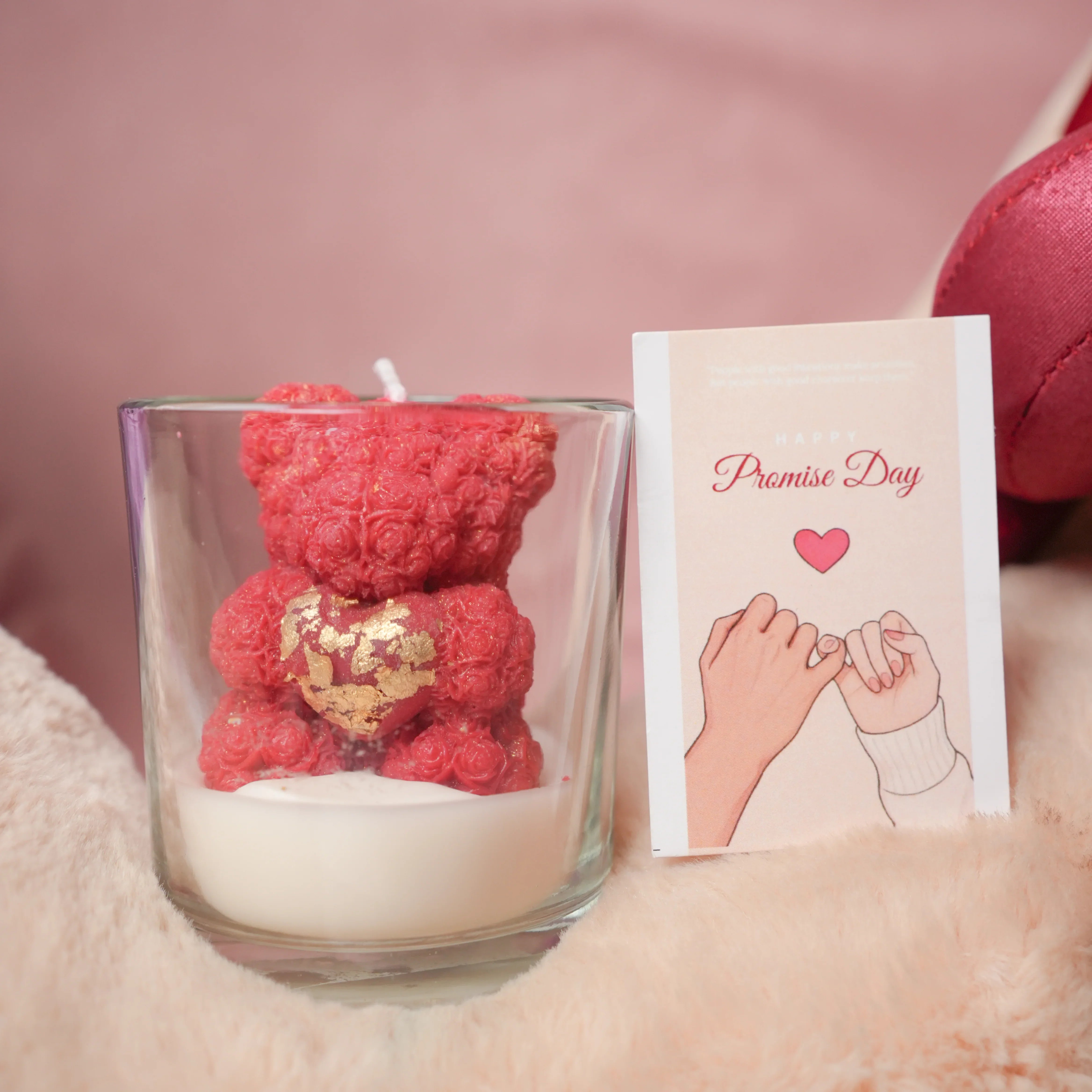 LoveBug Teddy Candle