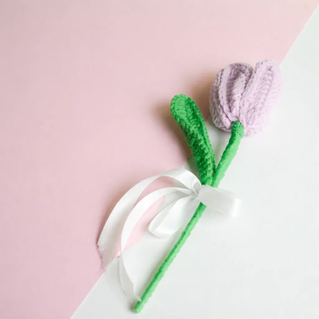 Handcrafted Tulip crochet (Light Purple)