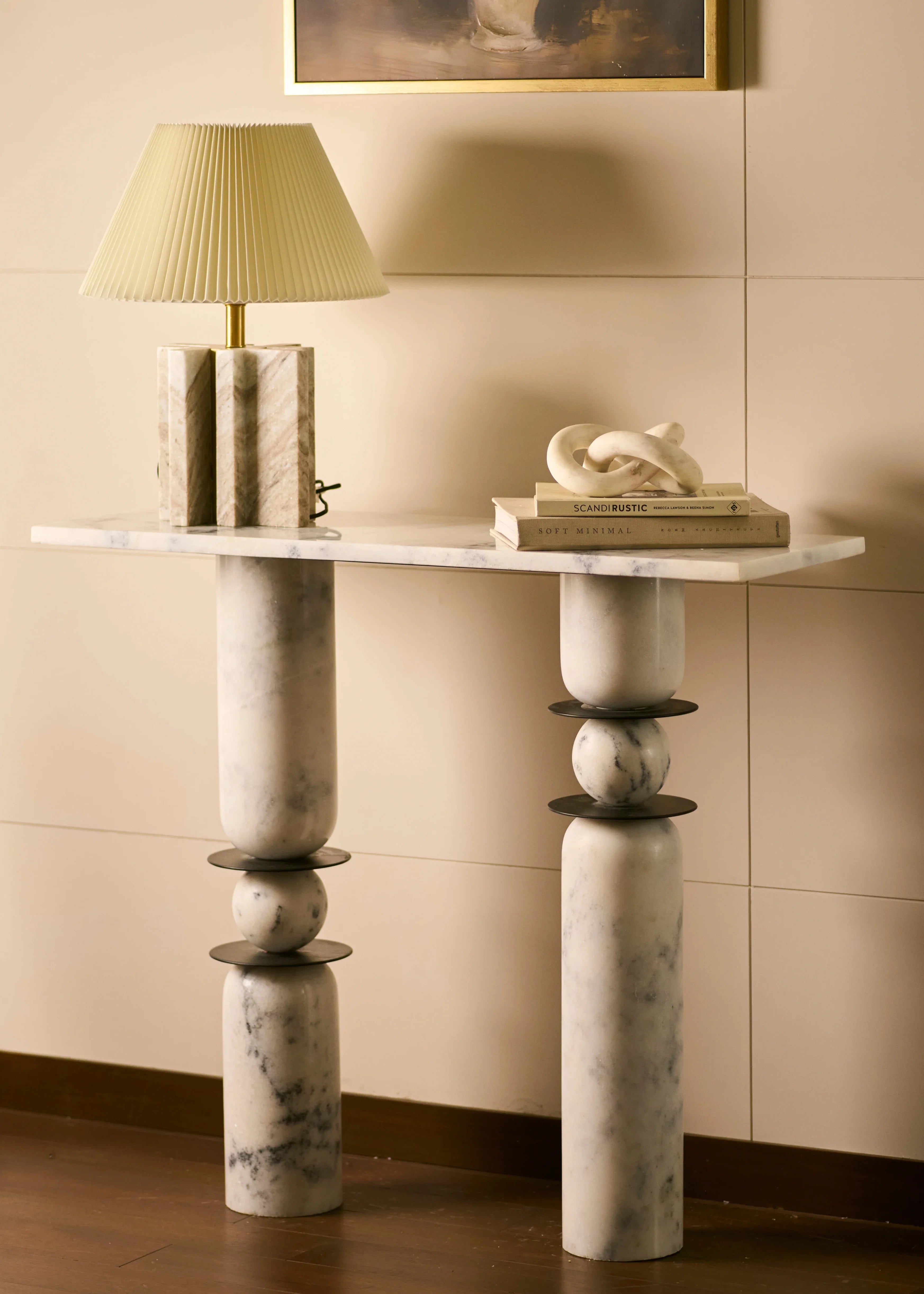 Obblo - Panther White Console Table