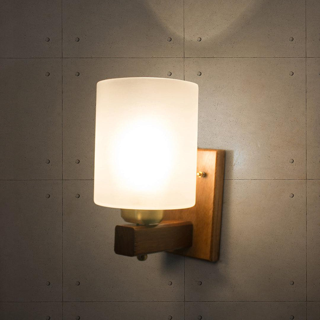 Polo Wooden Single Wall Lamp Sconce