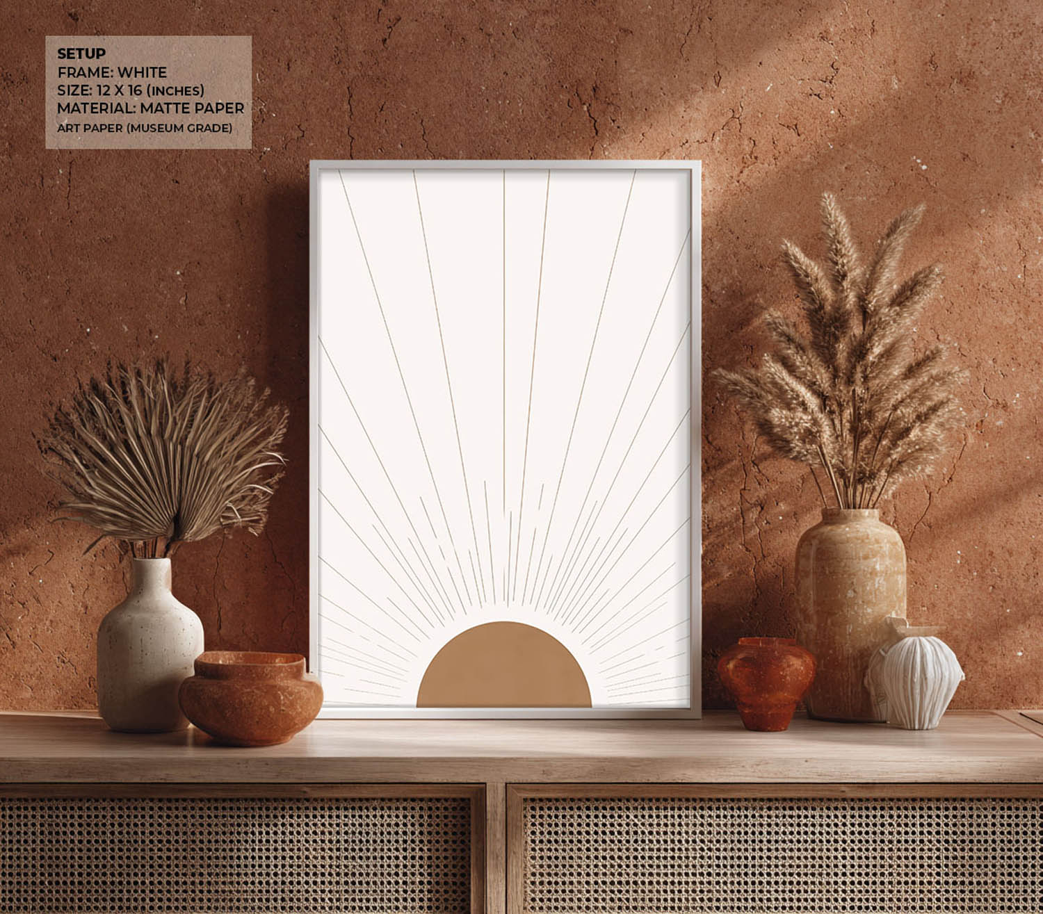 Radiant Dawn Wall Painting