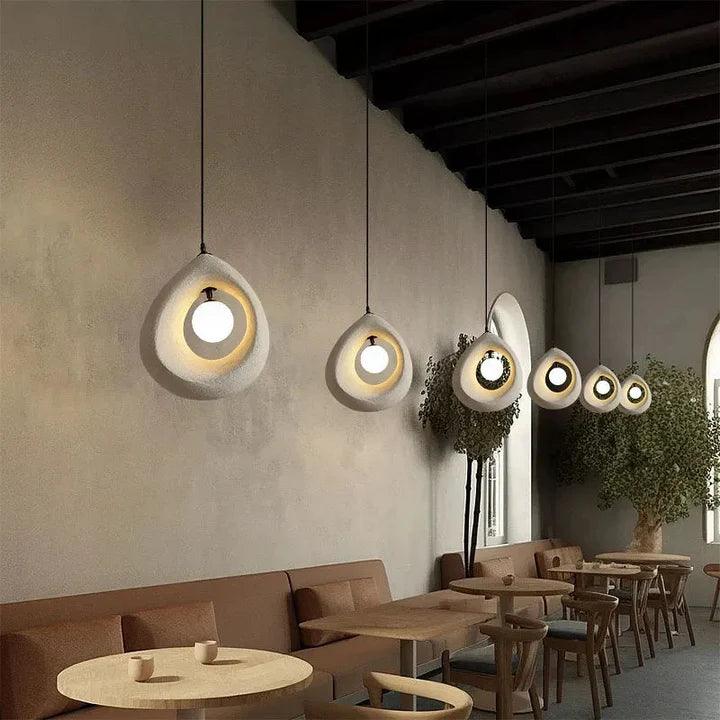 Modern Pendant Light | Warm White Hanging Ceiling Lamp for Living Room, Dining, Bedroom & Outdoor Spaces | Chandelier