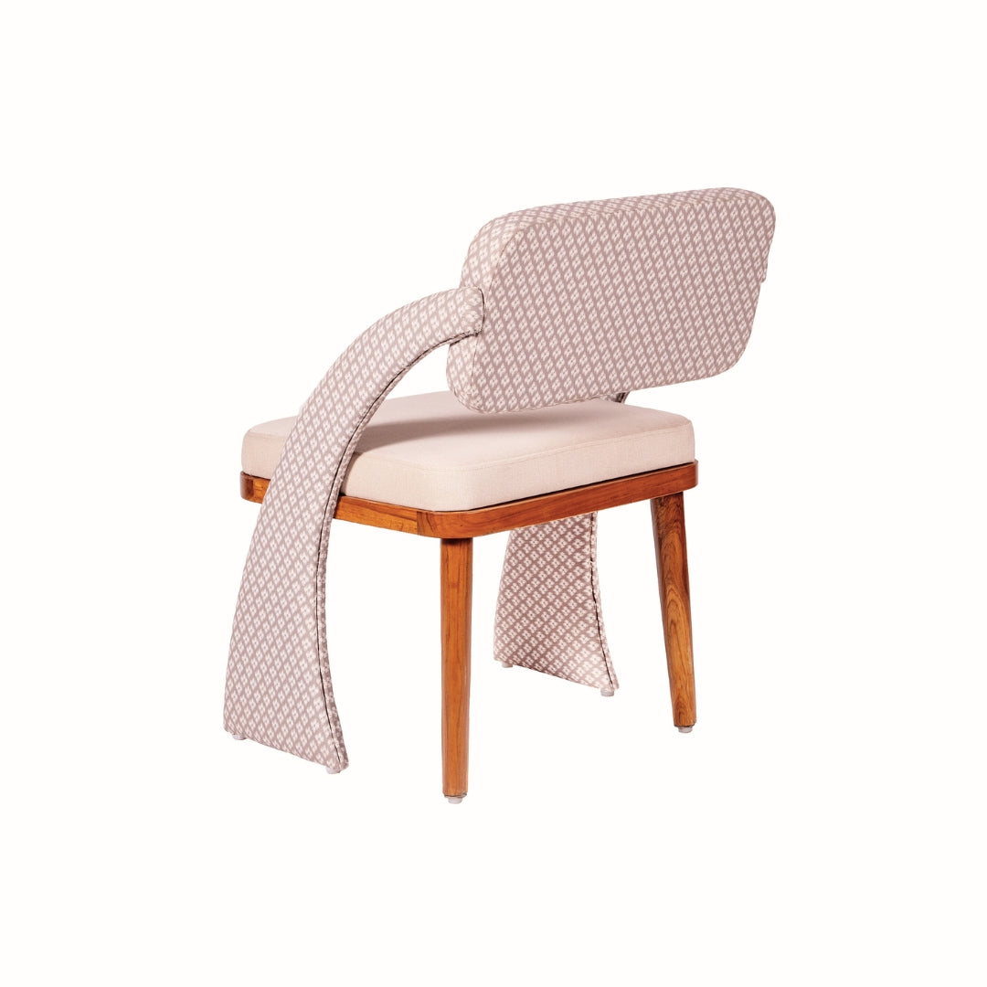 Sirocco Upholstered Teak Wood Dining Chair