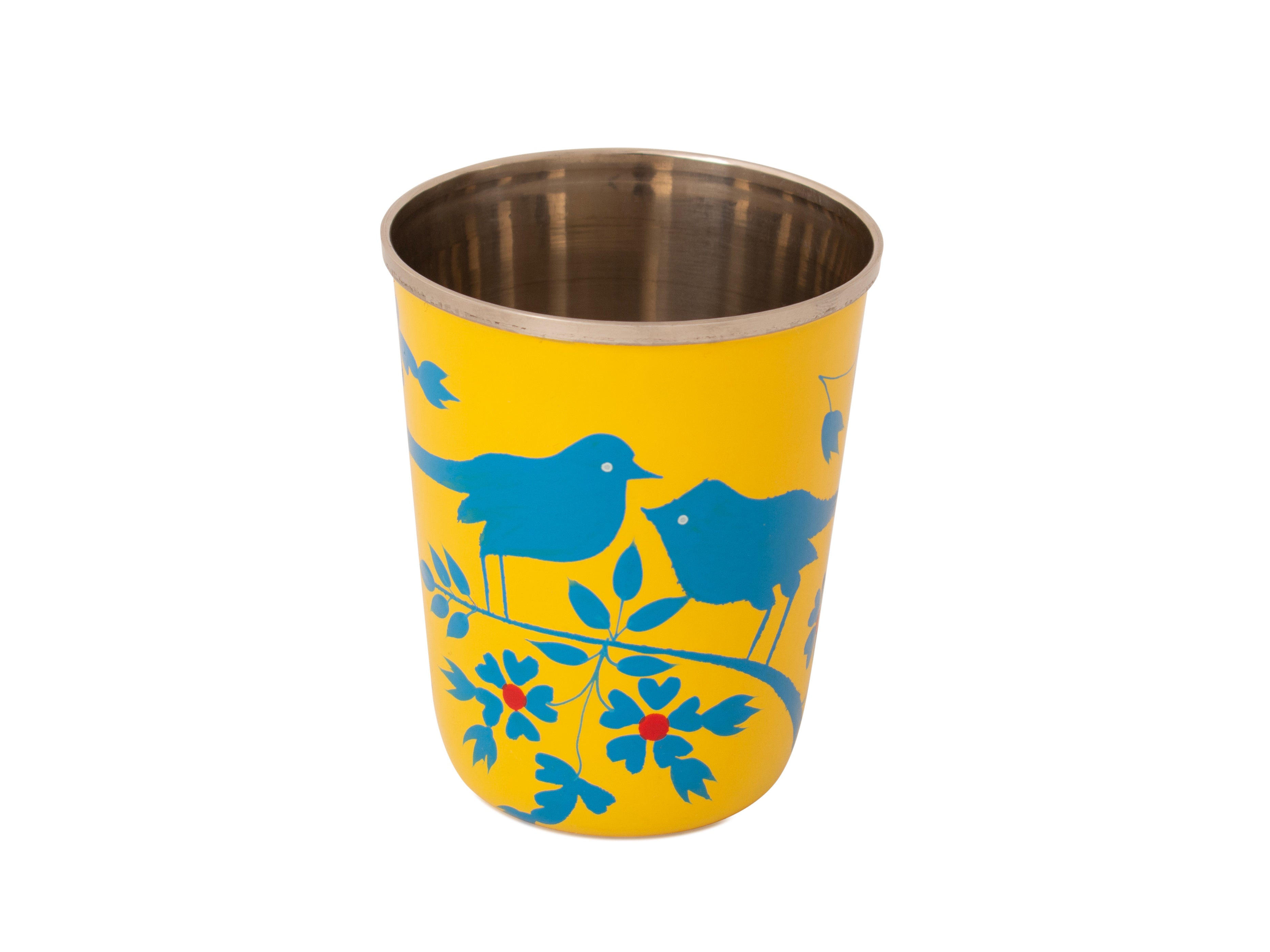 Hand Painted Steel Glass