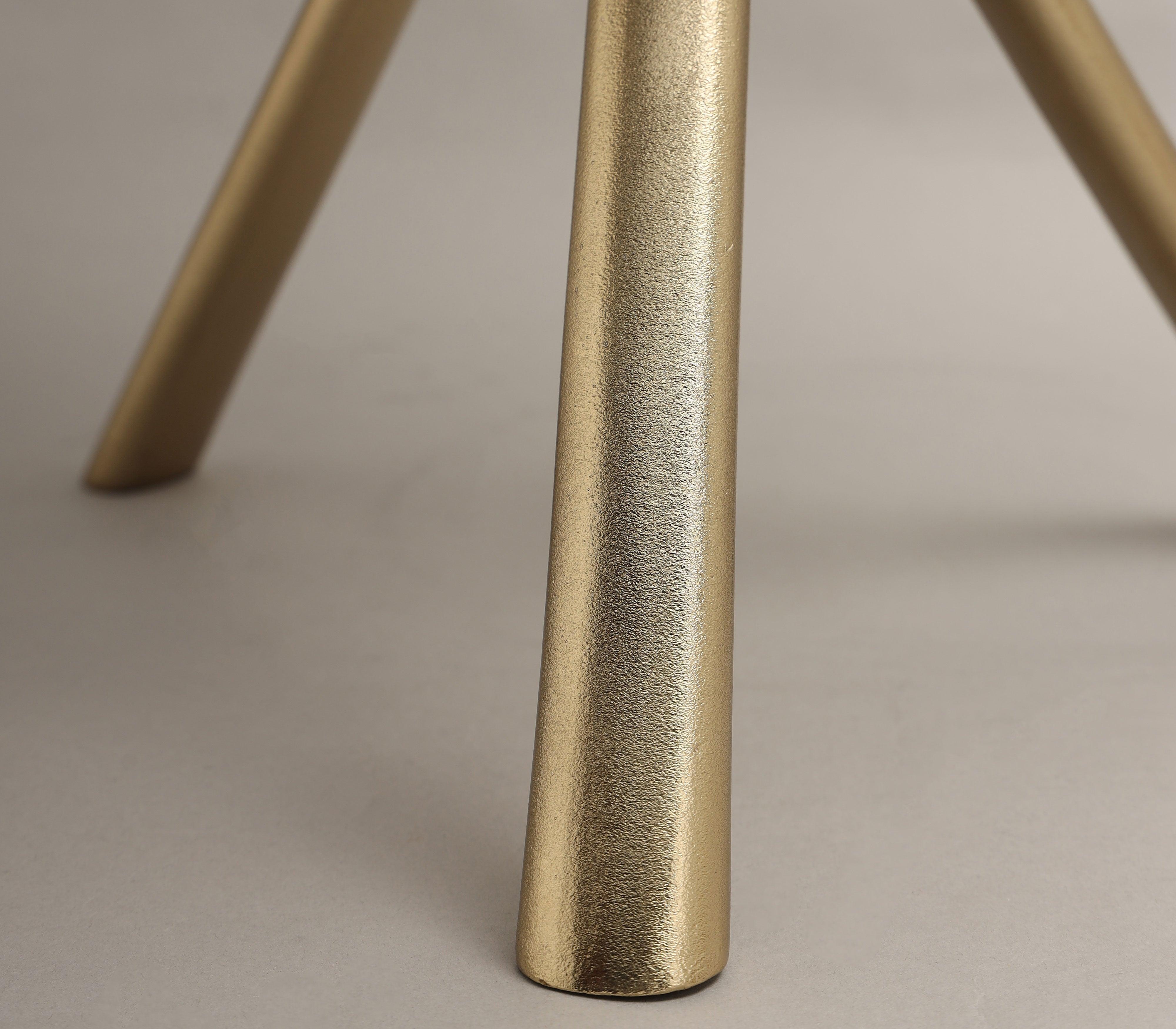 Lithe Aluminium Side Table for Living Room | Tripod Corner Table | End Table