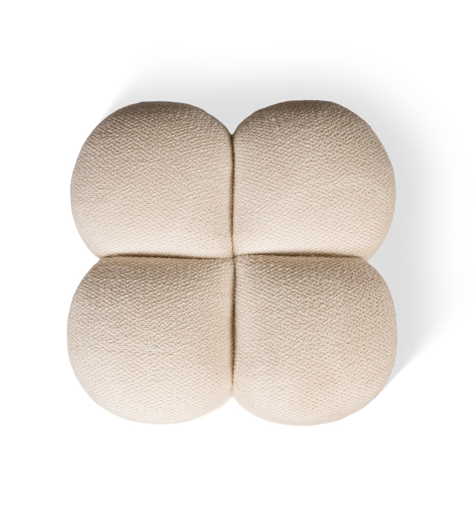 Poppy Clover Pouf