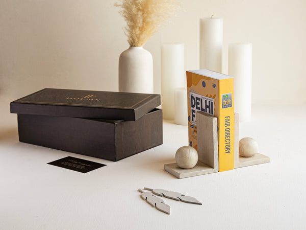 Literary Luxe Bookend & Bookmark Set