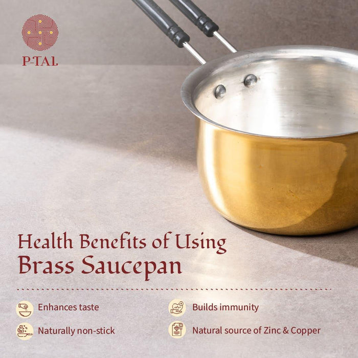 Brass Saucepan Set of 3