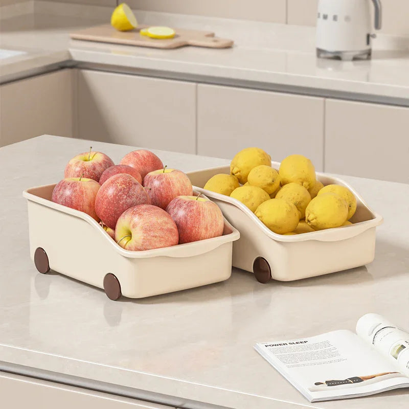 Multi-Utility Basket With Wheels Set Of 2)